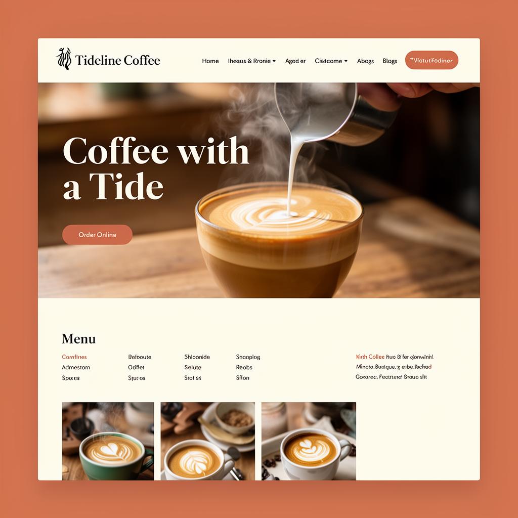 Tideline Coffee website preview